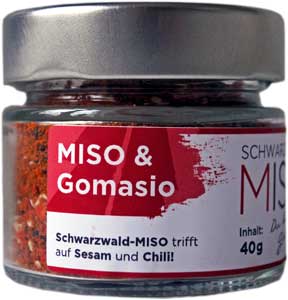 MISO & Gomasio BIO 40g - Miso Gewürzmischung mit Sesam und Chili, Tischgewürz