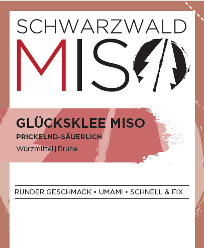 GLÜCKSKLEE MISO, Nicht Bio, Miso Paste prickelnd-säuerlich, Rotes Oxalis Miso