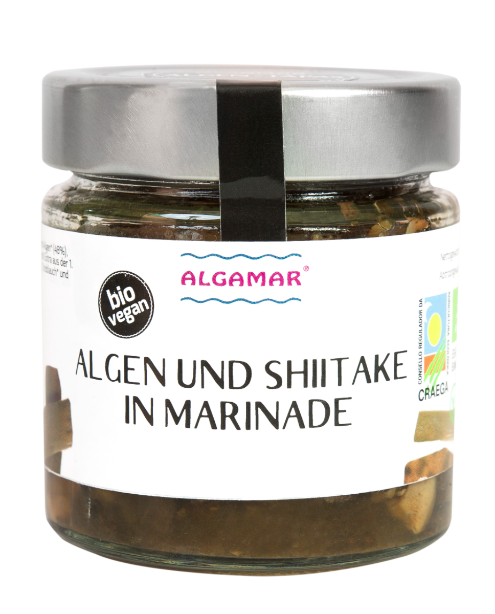 Algen und Shiitake in Marinade BIO, Algen Tapas