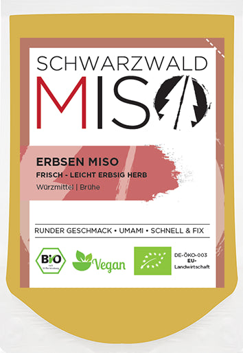 Erbsen Miso BIO 220g, frisch-leicht erbsig herb