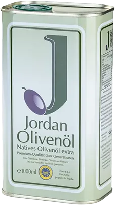 Jordan Olivenöl, Premium Olivenöl, aus  Adramitiani & Kolovi Oliven, 1 Liter Kanister