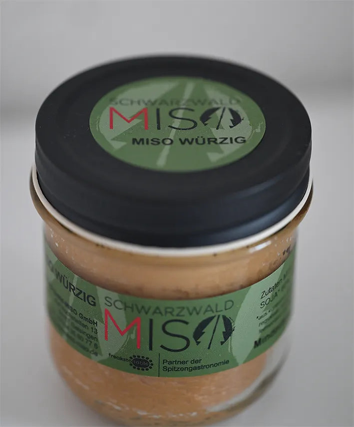 MISO WÜRZIG, BIO, Soja Miso Paste, Hacho Miso im Schraubglas 220g