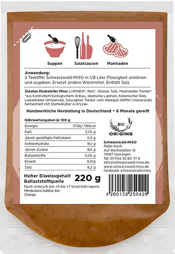 MUSKATELLER MISO, BIO, MISO Paste körnig-aromatisch