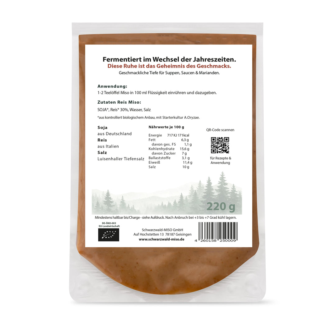 Reis Miso Paste | Bio | Kome Miso | Helles Miso | mild-würzig
