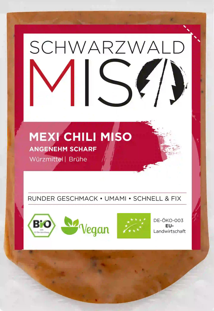 Mexi Chili Miso Paste BIO 220g - Miso Paste für Miso Suppe, Brühe und Saucen