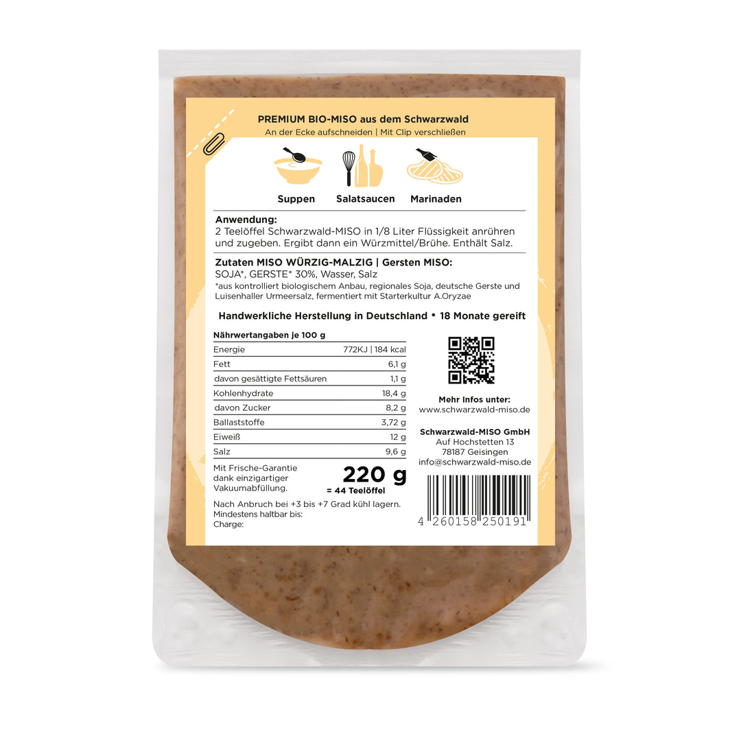 Gersten Miso Paste | Bio | Mugi Miso | wuerzig-malzig