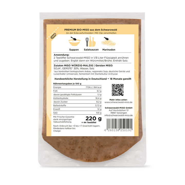Gersten Miso Paste | Bio | Mugi Miso | wuerzig-malzig