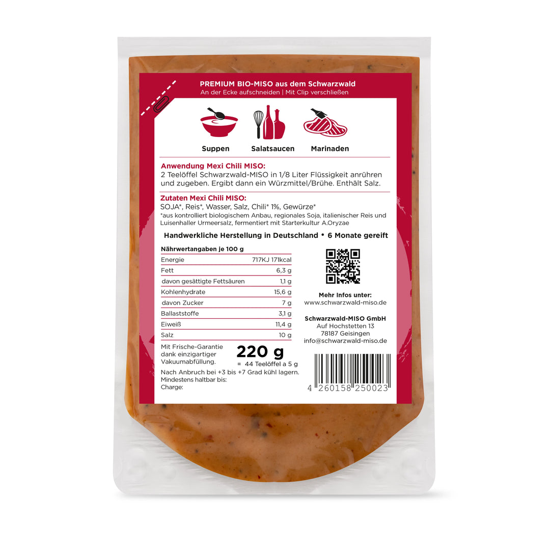 Mexi Chili Miso Paste | Bio | pikant &amp; mild-scharf | aromatische Würzpaste