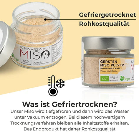 Gersten Miso Pulver BIO 30g - Mugi Miso Gewürzmischung für Miso Suppe, Marinaden und Saucen