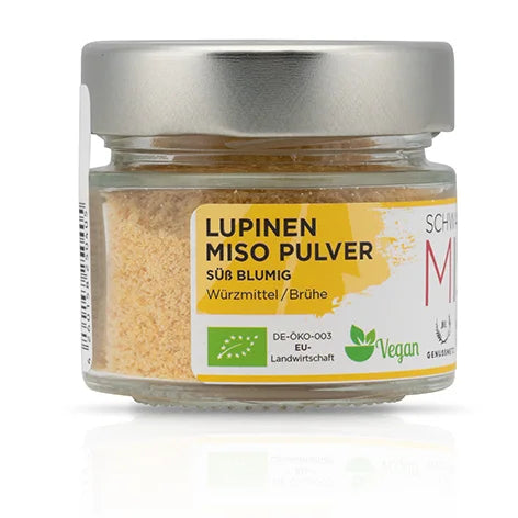 Lupinen Miso Pulver BIO 30g - SOJAFREIE Gewürzmischung für Miso Suppe, Marinaden und Saucen