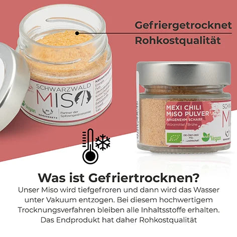 Mexi Chili BIO Miso Pulver - Kome Miso Pulver für Miso Suppe, Marinaden und Saucen