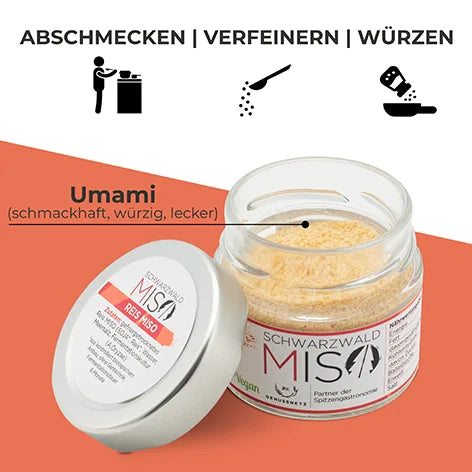 Reis Miso BIO Pulver  - Miso Pulver Pur, Gewürzmischung für Miso Suppe, Marinaden und Saucen