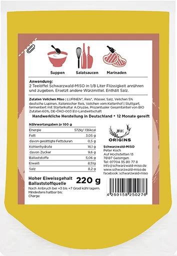Keltenhof Veilchen Miso Paste Nicht BIO 220g, frisch-blumig